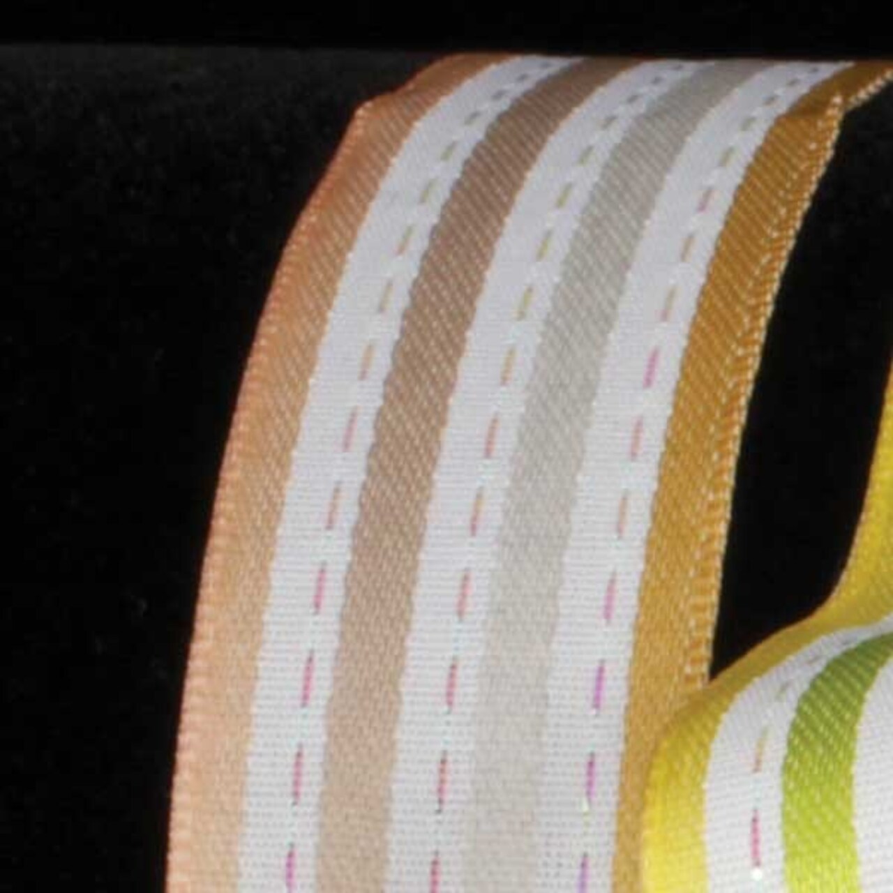 The Ribbon People Brown and Cream White Thin Striped Wired Craft Ribbon  0.75 x 54 Yards